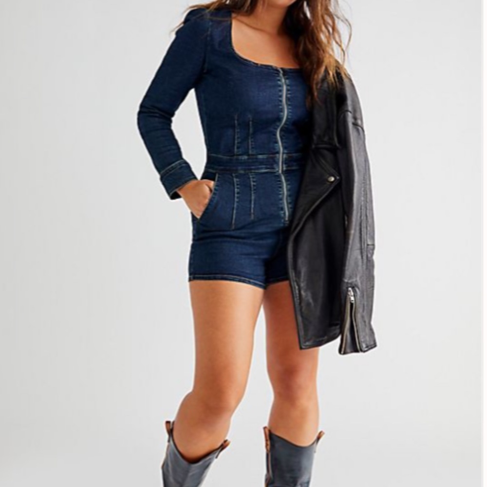 🏷NWT Free People CRVY High Society Playsuit jumpsuit